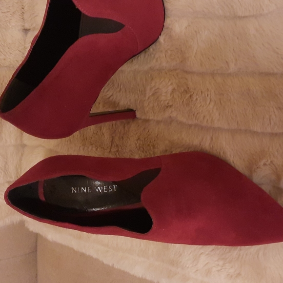 9 West Pink suede stiletto heel 6.5 - Picture 4 of 4